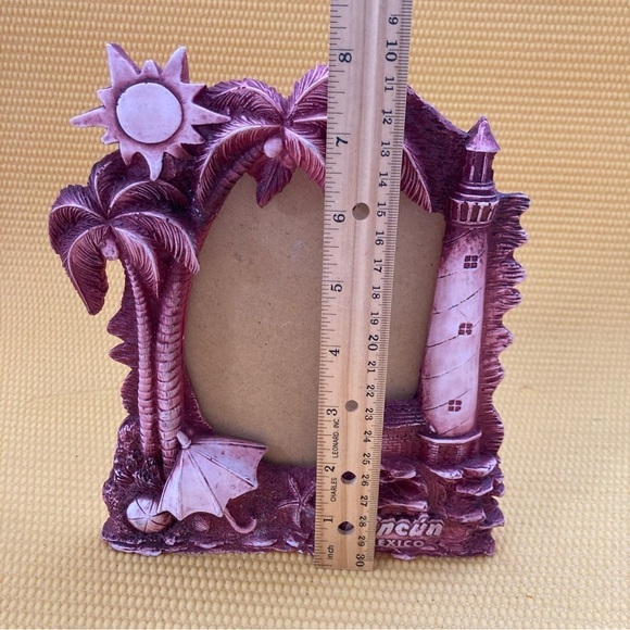 Cancun Mexico Beach 3D Photo Picture Frame Desktop Holds 4” X 6” Photo - Picture 4 of 6